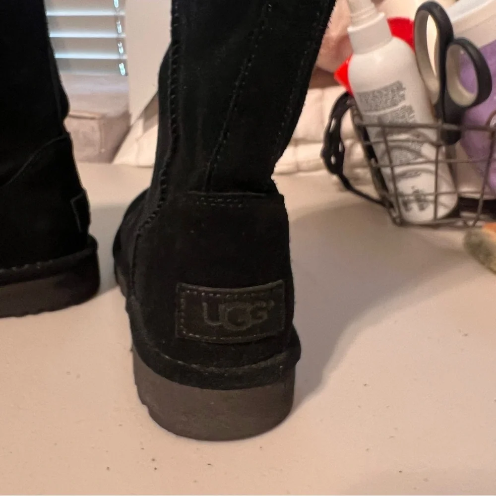 UGG Classic Black Suede Footwear